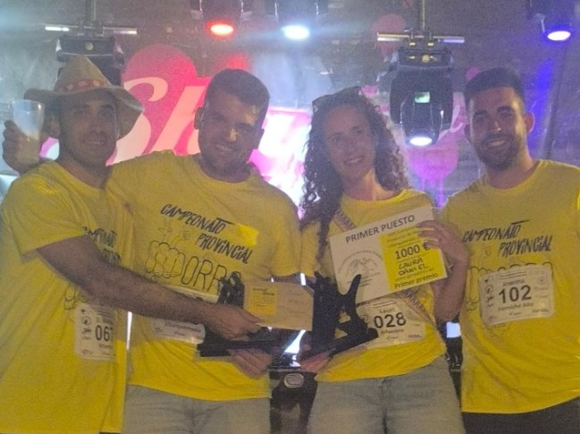 Pareja campeona del XXXI campeonato provincial de morra de Teruel
